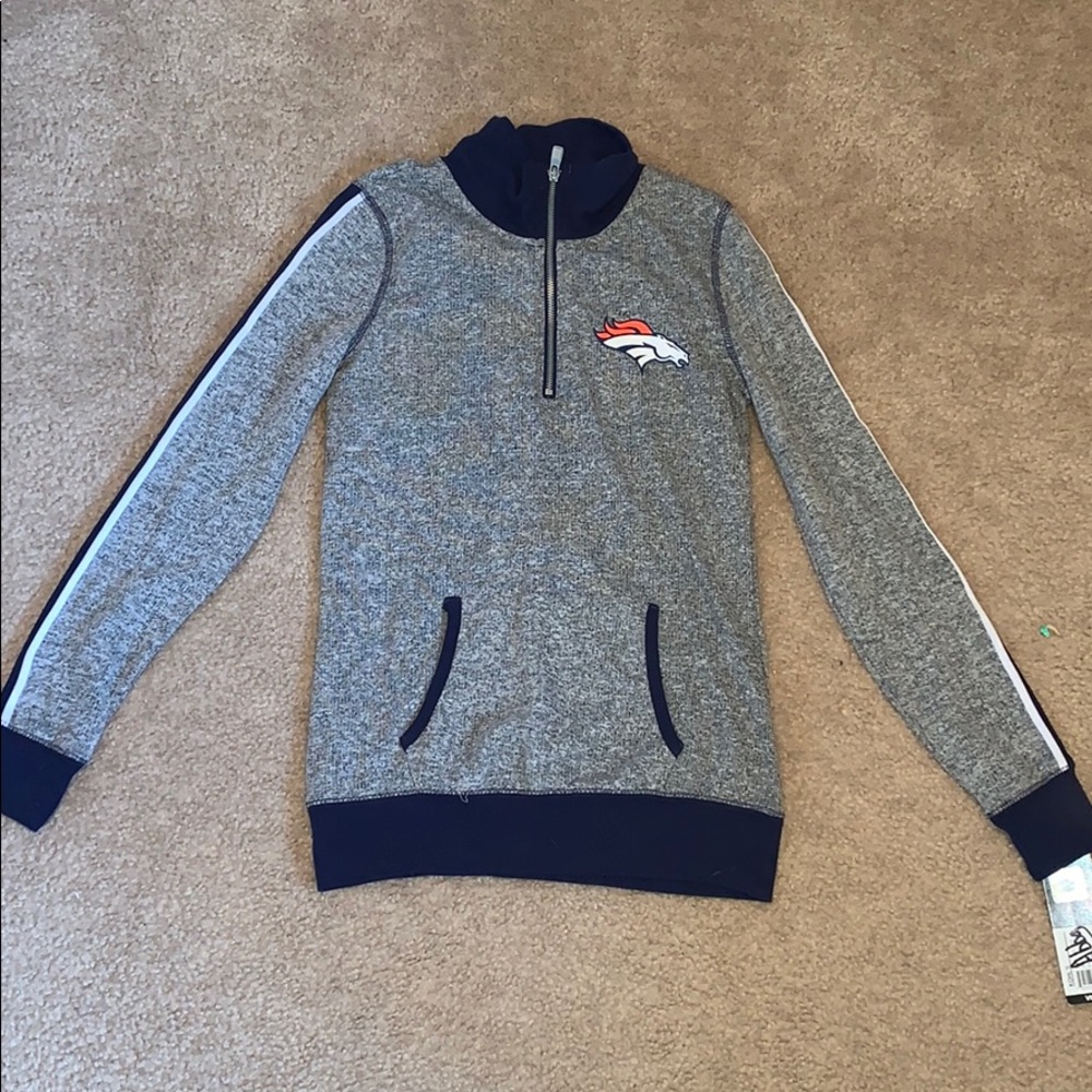 Quarter zip Denver Broncos jacket